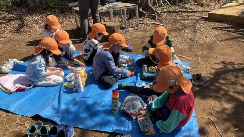 みんなのもりでのお弁当給食