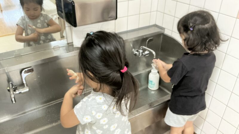 上手に手洗い！